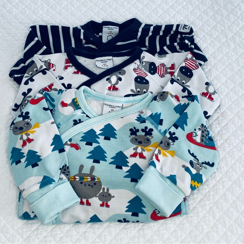 Polarn O. Pyret Onesies Size 4-6 Months